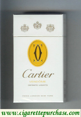 Cartier cigarettes Vendome Infinite Lights